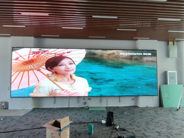 文成P1.53led小间距屏安装案例